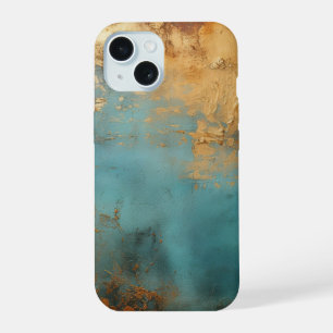 Kupferpatina Rustik Metallisch iPhone 15 Hülle