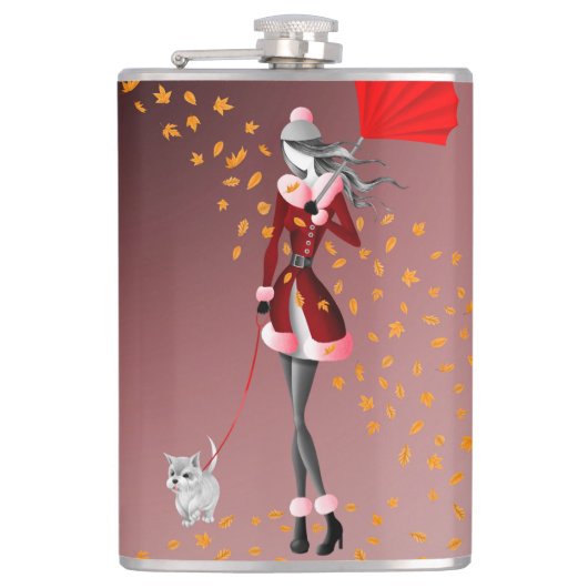 Kupferrain Red Hip Flask Flachmann (Vorderseite)
