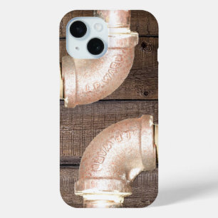 Kupferrohr mit Hintergrund abgenutzter Karten Case-Mate iPhone Hülle