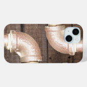 Kupferrohr mit Hintergrund abgenutzter Karten Case-Mate iPhone Hülle (Rückseite (Horizontal))