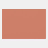 Kupferrot Solid-Farbe Geschenkpapier Set (Vorderseite 3)