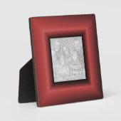 Kupferroter Rand Fotoplatte (Vorderseite)