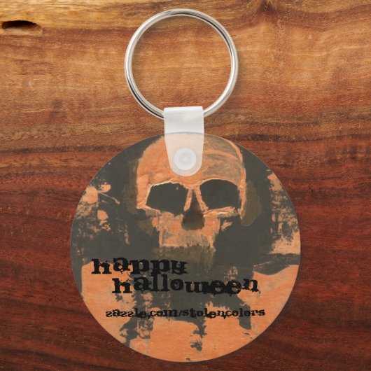 Kupferschädel Schlüsselanhänger (Vorderseite)