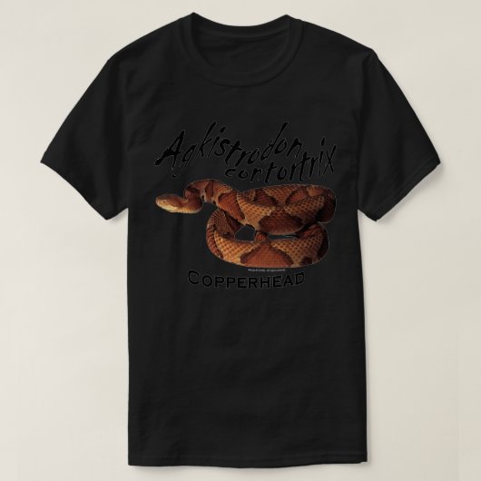 Kupferschlange Agkistrodon contortrix T-Shirt (Design vorne)