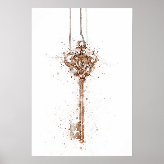 Kupferschlüssel Poster (Vorne)