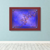 Kupferschmetterlinge Canvas drucken Leinwanddruck (Insitu (Holzboden))