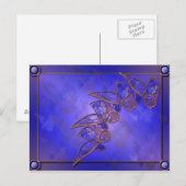 Kupferschmetterlinge Postkarte (Vorne/Hinten)