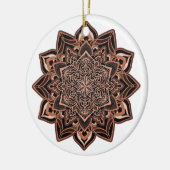 Kupferschneeflocke auf Keramik Keramik Ornament (Links)