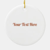 Kupferschneeflocke auf Keramik Keramik Ornament (Hinten)