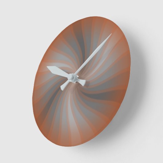 Kupferspirale Runde Wanduhr (Winkel)