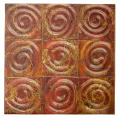 Kupferspiralfliesen Fliese (Vorderseite)
