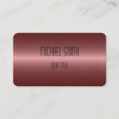 Kupferstahlaussehen Visitenkarte (Vorderseite)