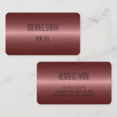 Kupferstahlaussehen Visitenkarte (Vorne/Hinten)