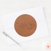 Kupfersticker Runder Aufkleber (Umschlag)
