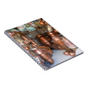 Kupfertöpfe auf dem Markt Notizblock (Rechte Seite)