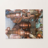 Kupfertöpfe auf dem Markt Puzzle (Horizontal)
