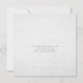 KUPFERTYPOGRAPHIE Sie sagte ja Square Verlobung Einladung (Rückseite)