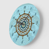 Kupferuhr Große Wanduhr (Winkel)