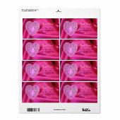 KUPID LACE HERZ, FUCHSIA SILK KLEINE, rosa violett (Vorne)