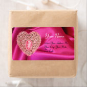 KUPID LACE HERZ, FUCHSIA SILK, rosa (Insitu)