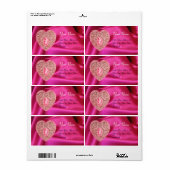 KUPID LACE HERZ, FUCHSIA SILK, rosa (Vorne)