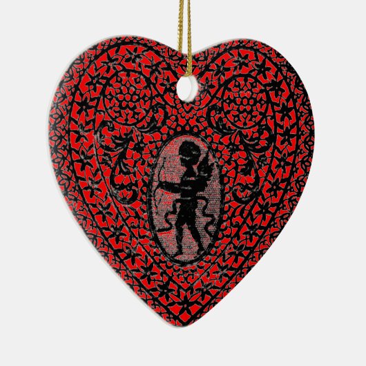 KUPID LACE HERZ KERAMIKORNAMENT (Rechts)