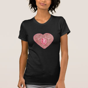 KUPID LACE HERZ, rosa rot T-Shirt
