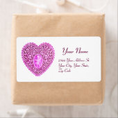 KUPID LACE HERZ, rosa violett weiß (Insitu)