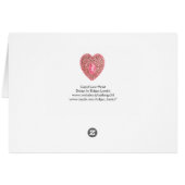 KUPID LACE HERZ SILK FUCHSIA CLOTH, Pink Red (Rückseite Horizontal)