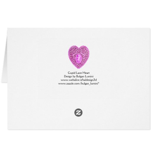 KUPID LACE HERZSILK FUCHSIA CLOTH, Pink Violett (Rückseite Horizontal)