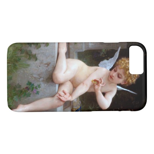 Kupid mit Schmetterling, Bouguereau Case-Mate iPhone Hülle (Rückseite (Horizontal))