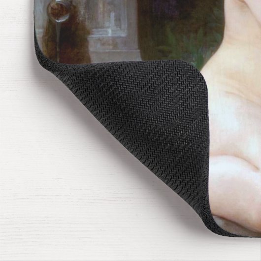 Kupid mit Schmetterling, Bouguereau Mousepad (Ecke)