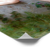 Kupid mit Schmetterling, Bouguereau Poster (Ecke)