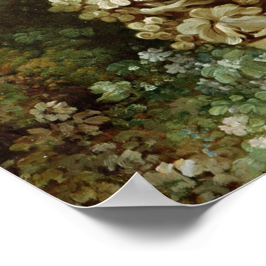 Kupid mit Trauben Poster (Ecke)