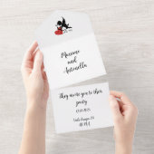 KUPID-PARTY EINLADUNG (Abreißtisch)