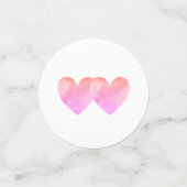 Kupid, Schwäne auf schwarz-weiß gestreifter Hochze Konfetti (Klein Vorderseite)