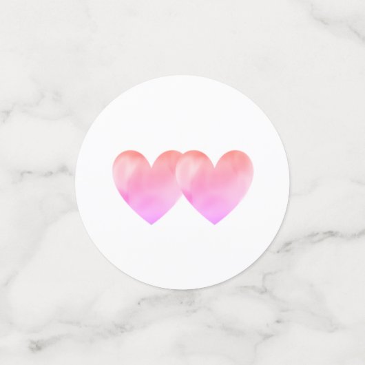 Kupid, Schwäne auf schwarz-weiß gestreifter Hochze Konfetti (Klein Vorderseite)