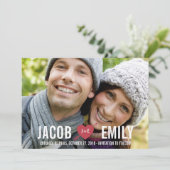 KUPID Speichern der Datumskarten Save The Date (Stehend Vorderseite)