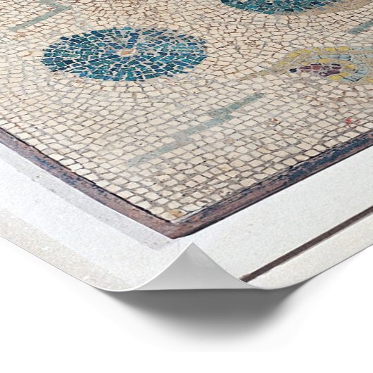 Kupiden, Delphine und Meereswelt aus Utique Poster (Ecke)