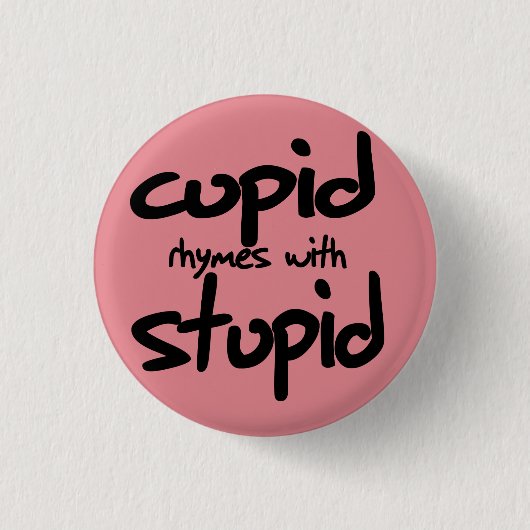Kupiden-Rymnen mit Dummkopf Button (Vorderseite)