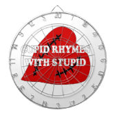 Kupiden Rymnen mit Dummkopf Dartscheibe (vorne)