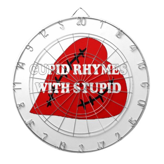 Kupiden Rymnen mit Dummkopf Dartscheibe (vorne)