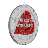 Kupiden Rymnen mit Dummkopf Dartscheibe (Vorderseite Links)