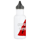 Kupiden Rymnen mit Dummkopf Edelstahlflasche (Links)
