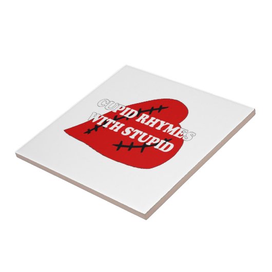 Kupiden Rymnen mit Dummkopf Fliese (Seite)