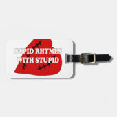 Kupiden Rymnen mit Dummkopf Gepäckanhänger (Vorderseite horizontal)