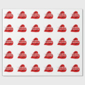 Kupiden Rymnen mit Dummkopf Geschenkpapier (Flach)