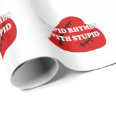 Kupiden Rymnen mit Dummkopf Geschenkpapier (Rolleneckpunkt)