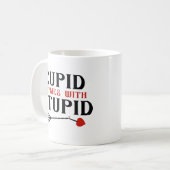 Kupiden Rymnen mit Dummkopf Kaffeetasse (Vorderseite Links)