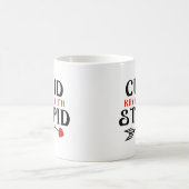 Kupiden Rymnen mit Dummkopf Kaffeetasse (Mittel)